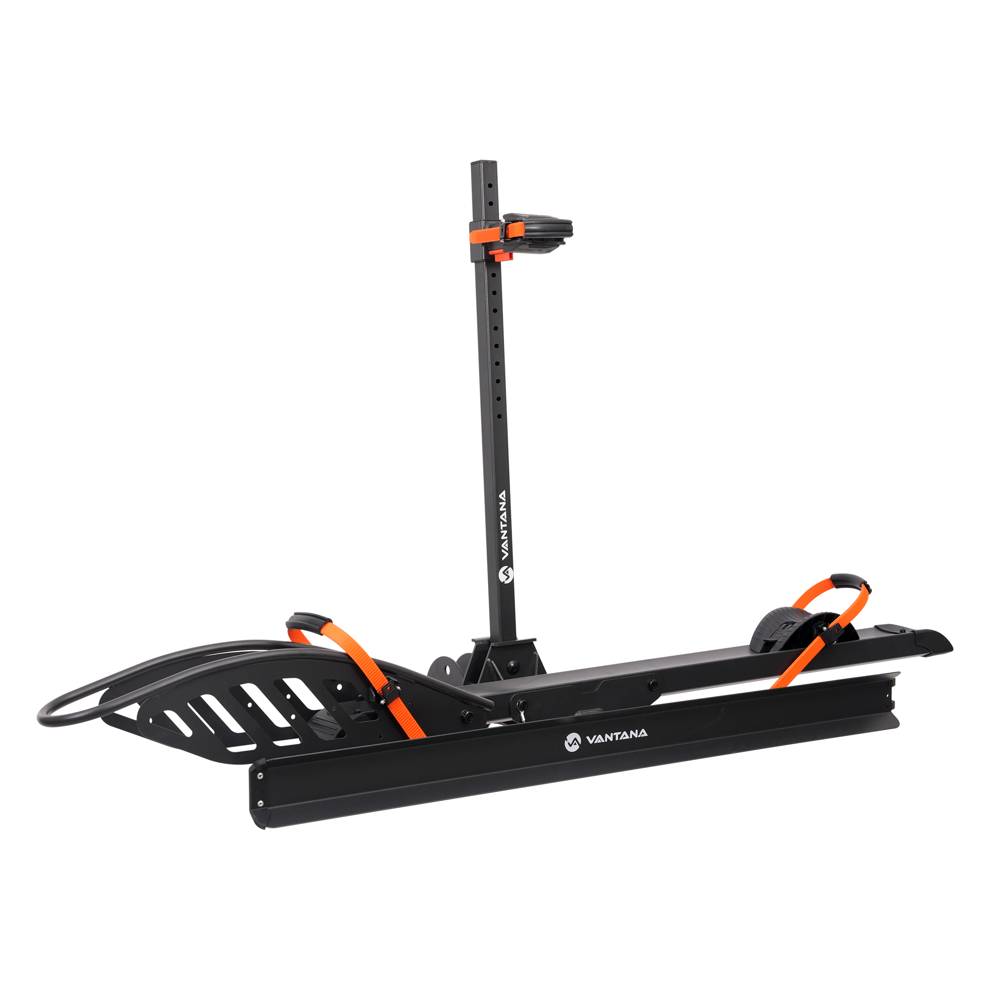 Vantana 100 lbs 2 in Receiver Foldable Aluminum 1-E bike Rack with Ramp, VTEB10104203
